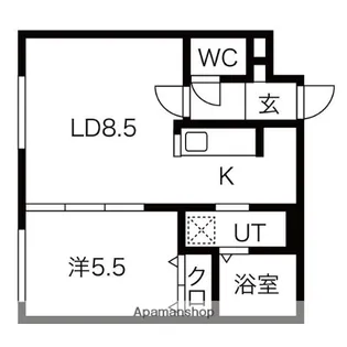 ウィンクルム【1階】の間取り