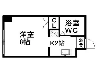 藤井ビル北14条【6階】の間取り