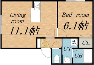 美しい山の手【2階】の間取り