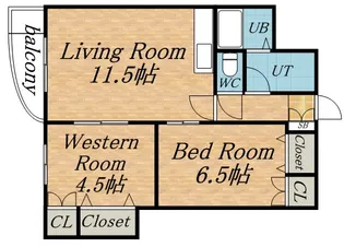 プレジャーランド【7階】の間取り