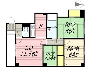 シャトーウェステリア【105号室】の間取り