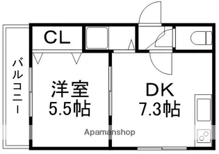ラコートボヌール山の手【305号室】の間取り