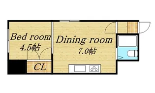 リバティインハイム【106号室】の間取り