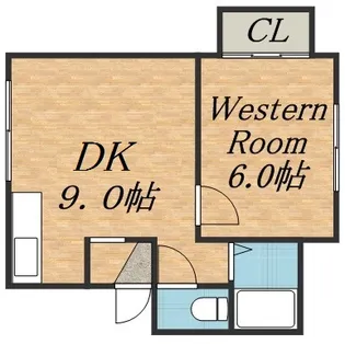 アーバン新川【203号室】の間取り
