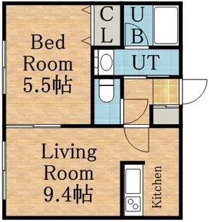 エリア新琴似【3階】の間取り