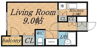 ノール琴似【4階】の間取り