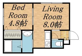 サンクレスト発寒中央【2階】の間取り