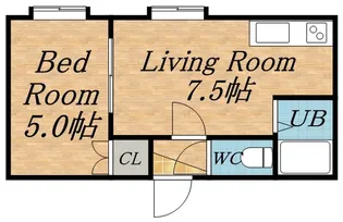 ワイズ山の手【3階】の間取り