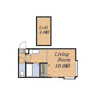 ロイヤルハイツ山の手3条【203号室】の間取り