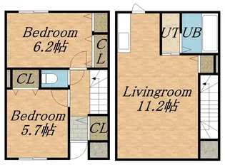 ラヴィーヌ C,D,E【1階】の間取り