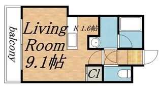 ビッグパレス北14条【10階】の間取り