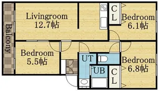 SUPERB壱番館【305号室】の間取り