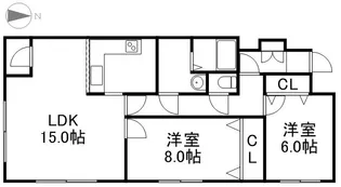 サンライズ5【4階】の間取り