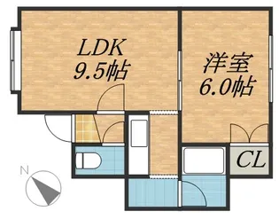 アーバンコート宮の沢【101号室】の間取り