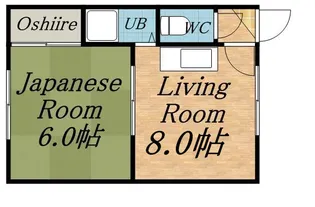 5条マンションA棟【206号室】の間取り