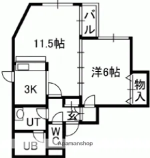 ジマースカイ【4階】の間取り