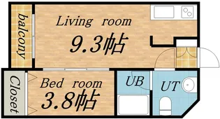 グランメール弘道舘第2【3階】の間取り