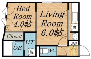 ブランノワール西町南【3階】の間取り