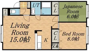 ヴィラレインボウ【2階】の間取り