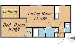 サムティタワーN26・エルム北26条【1階】の間取り