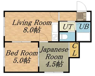 エステート35【202号室】の間取り