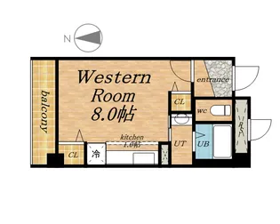 ブランノワールN13 EXE【8階】の間取り