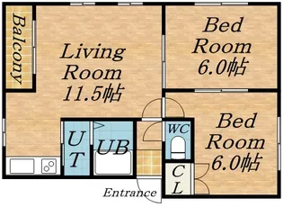 ルミエール麻布【2階】の間取り