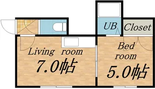 グランドール八軒B【115号室】の間取り