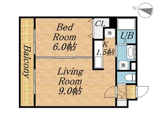 リアン213【402号室】の間取り