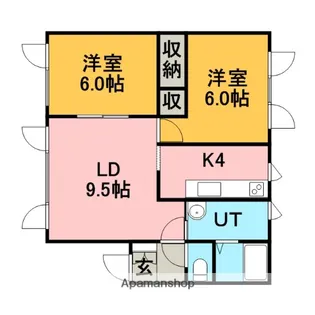 SSKコーポ【101号室】の間取り