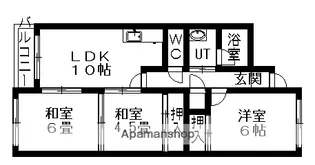 メゾンド西野【101号室】の間取り