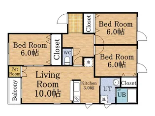 セラピーテラス【2階】の間取り