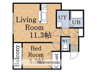 カーサスニップⅡ【2階】の間取り