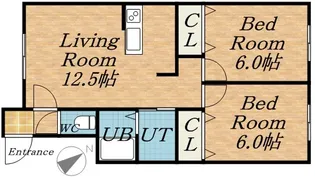 アヴニールⅡ【00106号室】の間取り