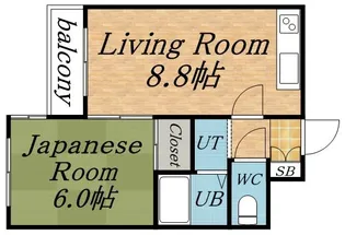 プレサント琴似1ー3【406号室】の間取り