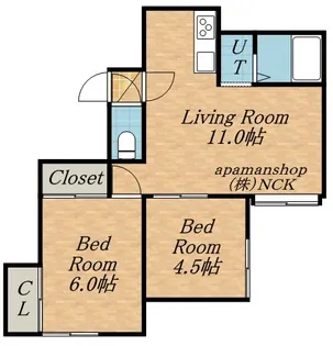 コンフォートT13【205号室】の間取り