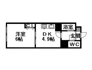 ジャグランス宮の森【206号室】の間取り