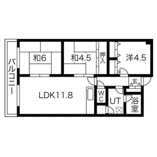サンアイローヤル88【4階】の間取り