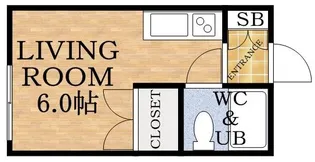 ラミテス白亜【201号室】の間取り