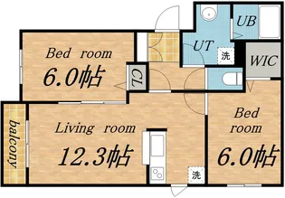 フーレビラ【2階】の間取り