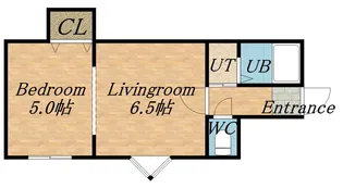 ホワイトイマージュ麻生A【3号室】の間取り