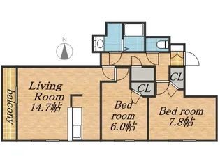 サムティタワーN26・エルム北26条【1301号室】の間取り