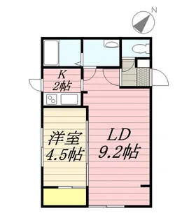 アイビル西町北【4階】の間取り