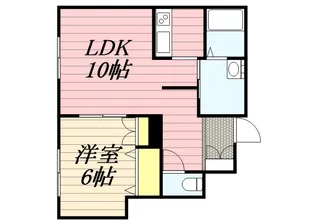 カーサノルテ琴似Ⅱ【2階】の間取り