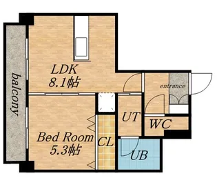クラッセ北大前【2階】の間取り