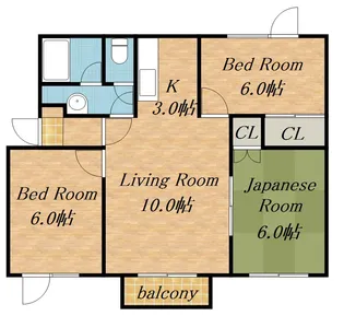ウィンザー29【202号室】の間取り