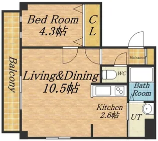 フェバリット参番館【2階】の間取り