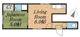 マンション佐々木【1号室】の間取り