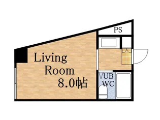 サブウェイ24【405号室】の間取り