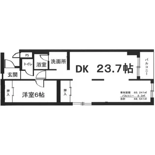 ドミ西野【105号室】の間取り